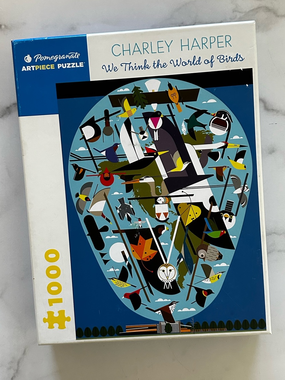 Pomegranate - Charley Harper: We Think the World of Birds 1000 Piece Puzzle